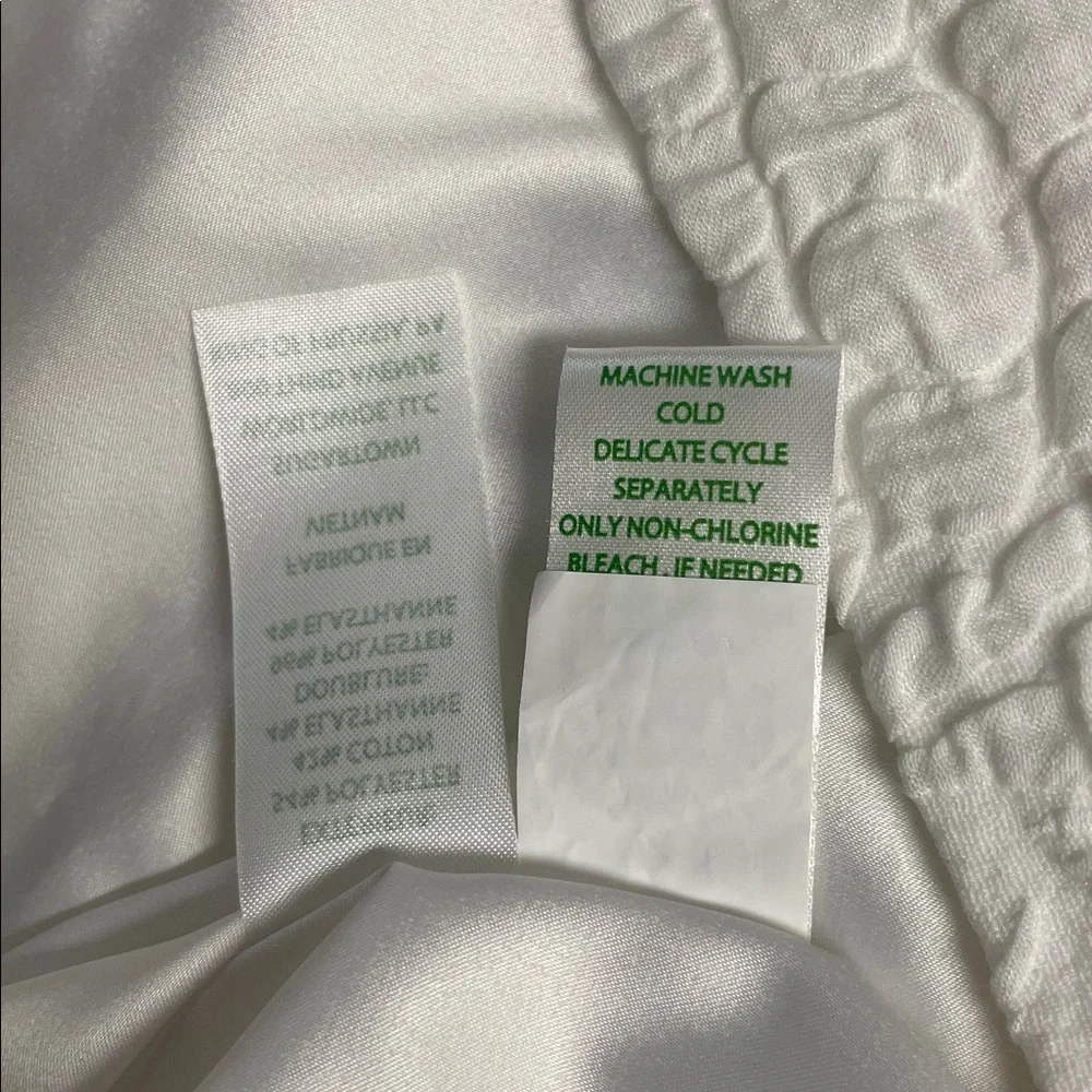 Lilly Pulitzer White Textured Midi Dress with Bow Shoulders - Picture 11 of 13